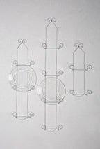 Tripar 3 Tier Vertical White Plate Rack for Collectible Plates, Plaques, Dishes, & China