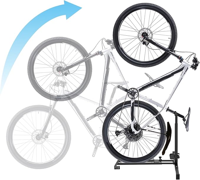 Foozet Bike Stand,Vertical Bike Rack Garage,Space-Saving Rack with Adjustable for Garage & Apartment, Bike Storage for Indoor Storage (1 pack)
