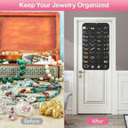 2 Pack Hanging Jewelry Organizer, 80 Clear Pockets earring organizer and storage, Accessories holder organizer for Closet, Jewelries, Necklace, Travel