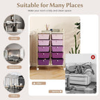 RELAX4LIFE 10-Drawer Rolling Storage Cart - Mobile Craft Art Supply Storage Organizer for Tool Scrapbook Paper Salon, Office School Classroom Teacher Rolling Cart with Drawers, Utility Cart on Wheels