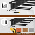 Garage Garden Tool Organizer Wall Mount, Heavy Duty Garage Tool Storage Rack 64 Inches, Max Load 440lb - Shovel, Rake, Folding Chair, Weed Eater Storage