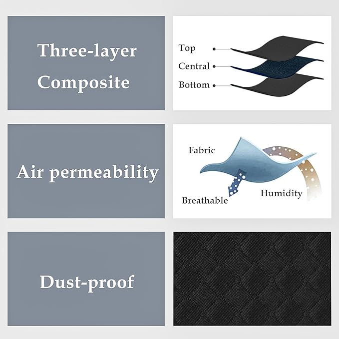 6 Pack Under bed Storage Containers, 90L Large Capacity Bedroom Closet Organizers and Storage Bins Foldable Underbed Storage Bags for Clothes, Blanket, Towels, Comforter, Sweaters, Linen Sheet Black