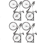 Bike Nook Stand & Vertical Storage Rack - 4 Pack with connectors- The Original Vertical Bicycle Floor Stand for Garage Storage and Indoor and Outdoor use, No Drilling Required
