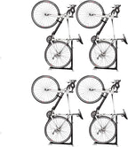 Bike Nook Stand & Vertical Storage Rack - 4 Pack with connectors- The Original Vertical Bicycle Floor Stand for Garage Storage and Indoor and Outdoor use, No Drilling Required
