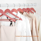 TOPIA HANGER American Red Cedar Wooden Hangers 30 Pack, Clothes Hangers for Closet, Wood Suit Hangers with Smooth Cut Notches, 360°Flexible Hook, Non-Slip Pants Bar(Natural)-CT07C30