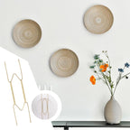 3 Pack Plate Hangers for The Wall,Wall Plate Hangers,6/8/10 Inch Plates Holders for Displaying on Walls Invisible Heavy Duty Wire Holder with Walls Utility Hooks for 5 to 10.5 Inch Plates