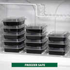 Freshware Meal Prep Containers [150 Pack] 1 Compartment Food Storage Containers with Lids, Bento Box, BPA Free, Stackable, Microwave/Dishwasher/Freezer Safe (24 oz)