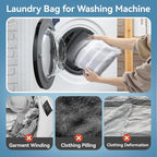 9Pcs Mesh Laundry Bags for Delicates, Laundry Bags Mesh Wash Bags,Lingerie Bags for Washing Delicates, Garment Bag for Washing Machine (3 Large,3 Medium,3 Small)
