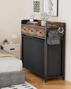 Laundry Hamper Laundry Basket: Rolling Laundry Basket Organizer with Wheels - Laundry Hamper 3 Section with Shelf Drawers Oxford Laundry Bags - Laundry Sorter for Laundry Room Bathroom Bedroom