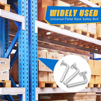 Zonon 100 Pcs M7 x 55mm Universal Pallet Rack Drop Pins, L Shaped Flat Head Safety Bolts, Heavy Duty Carbon Steel Shelf Pins for Warehouse, Storage and Shelving Systems