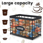 Coffee Pod Holder Basket Magnetic Coffee Pods Holder High-Capacity k Cup Holder Coffee Station Organizer,Coffee Bar Accessories.Suitable For Kitchen And Office Countertop