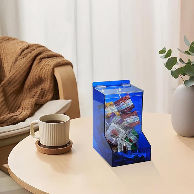 Candy Dispenser Countertop with Lids,Acrylic Laundry Pods Dispenser,Wall Mounted Storage Dispenser for Laundry Room Pantry Office Store