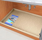 SIKADEER 28" x 19" Under Sink Mat Waterproof, Silicone Mat Kitchen Drawer Shelf and Cabinet Liner, Sink Protector for Kitchen Organizers and Storage, Boot Tray Pet Food Mats