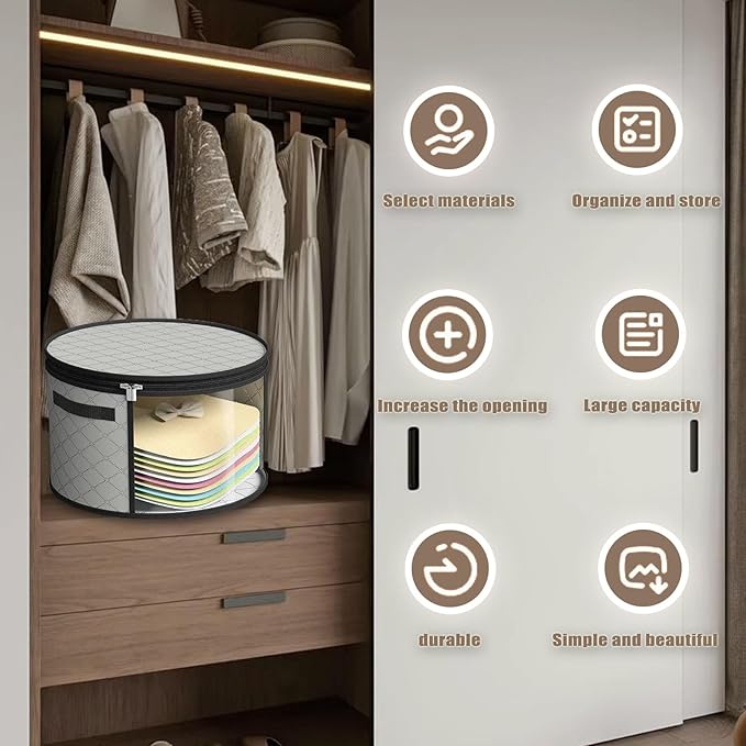 Hat Boxes For Women Storage - This Oversized Clear Hat Storage Bag can hold 9 hats,suitable for cowboy hats,suitable for travel and daily hat organizer for closet.(Pure Black and Pure Gray)