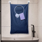 KEEPJOY XL Hanging Laundry Hamper Bag, Large 36"x22" Clothes Hanging Hamper with Strong Hooks for Dirty Clothes Laundry Storage Bag (Blue,1-Pack)