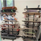 Snowboard Storage Rack,Floor-Standing ski Storage Rack, Home Gym Storage Rack, Sample Board Display Rack, Exercise mat Storage Rack (Black 35x25x101 cm/14x10x40 in)