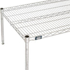 Nexel Commerical Wire Shelf Platform Dunnage Storage Rack, 24" x 36" x 14", Chrome