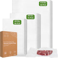 [2025 Upgraded]Moretoes Vacuum Sealer Bags, 30 Gallon 11"x 16"and 70 Quart 8"x 12"and 50Pint 6"x 10"Food Saver Bags BPA Free, Pre-cut Commercial Grade Vac Bags for Food Storage, Meal Prep or Sous Vide