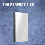 Kohler 81148-DA1 Maxstow Frameless Surface-Mount Bathroom Medicine Cabinet with Mirror, 20 in. W x 40 in. H, Dark Anodized Aluminum