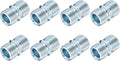 uxcell 8Pcs Metal Rack Connector, 0.83" x 0.5" Wire Shelving Poles Coarse Thread Connector Shelf Holder Connection for Storage Shelf Wire Shelving Unit Replacement Parts, Silver