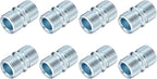 uxcell 8Pcs Metal Rack Connector, 0.83" x 0.5" Wire Shelving Poles Coarse Thread Connector Shelf Holder Connection for Storage Shelf Wire Shelving Unit Replacement Parts, Silver