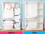 Vacuum Storage Bags Space Saving Bags for Comforters Clothes Pillow Bedding Blanket Storage, Double Zip Lock Seal & Leak Valve, Free Travel Hand Pump Included (6 Pack Large - 31 * 24 inches)