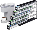 FlagShip 5-Tier Corner Coffee Pod Organizer for K Cup - 40 Capsules Metal Storage, Space-Saving Kitchen Countertop Rack Wall Mountable
