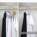 MIZGI Premium Velvet Hangers (50 Pack) Heavy Duty - Non Slip Felt Hangers - Velvet Suit Hanger Light Purple - Rose Gold Hooks,Space Saving Clothes Hanger