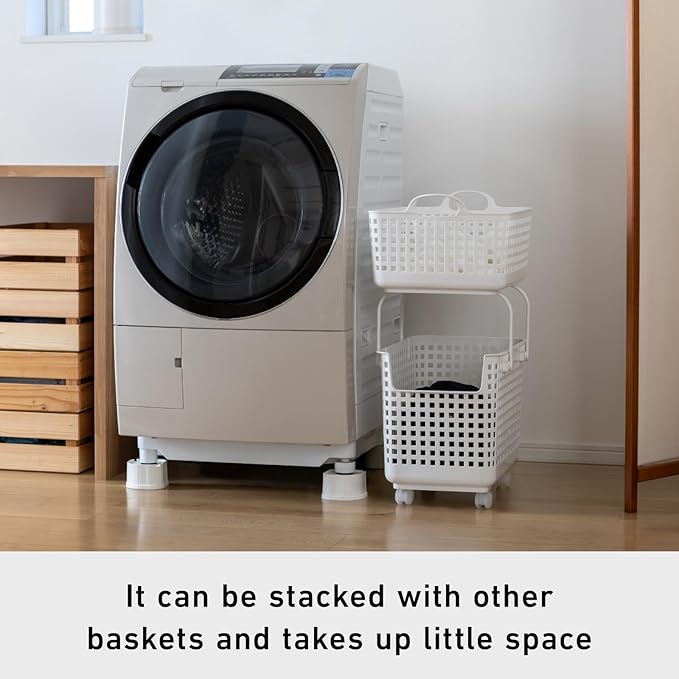 Like-it │SCB-6 │Daily use inside or outside. Movable handles make it easy to carry around. | Portable large basket for kitchen, laundry and kids room. | 18.7 x 12.2 x 15.47" | Mint blue | 10.57 gal