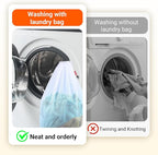 2 Pack Extra Large Mesh Laundry Bags Heavy Duty Mesh Wash Bags with Drawstring Closure for College, Dorm, Travel, Family and Apartment Dwellers, 27 x 36 Inches, White