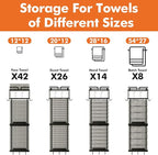 Towel Racks for Bathroom 39.9 Inch Wall Mounted Towel Rack with Shelf, Bathroom Towel Storage Holds 6 Large Rolled Towels, Metal Wall Towel Rack, Black