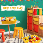 Hoteam 10 Pcs Flat Storage Organizer Tray Bin Letter Size Paper Tray for Classroom Plastic Stackable File Organizer for School Office Teacher Book Organization（ Yellow, 13.78 x 9.84 x 3.15 Inch）