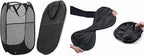 2 Pack Pop Up Laundry Hampers, Collapsible Mesh Laundry Basket, Foldable Clothes Hampers for Bathroom, College Dorm, Travel, Cruise (Black)