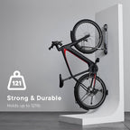 Steadyrack ProFlex Narrow Bike Rack - Vertical Wall Mount Bike Storage for Home - Roll-In Roll-Out System - Space-Saving Pivot - Fits Road, BMX, Gravel, Fender - Includes GearMate SteadySpine - 2 Pack
