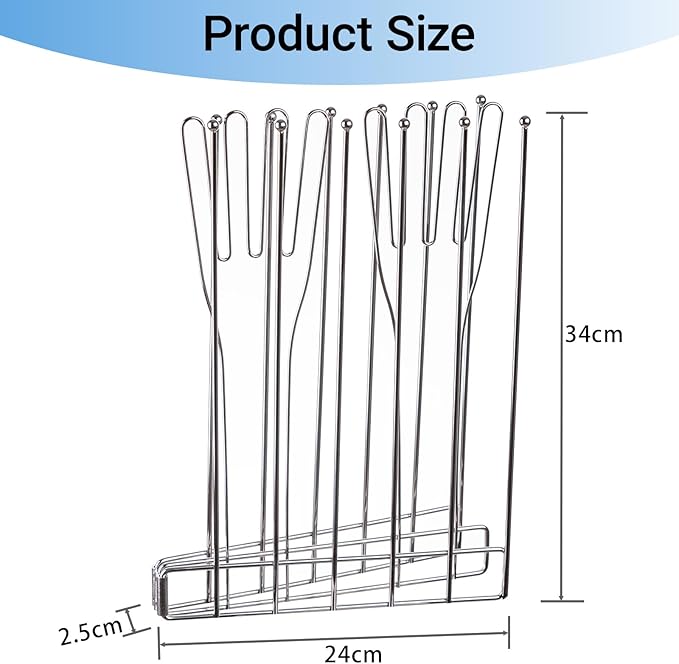 Bottle Drying Rack,Kitchen Glove Holder, Stainless Steel Gloves Drying Rack,Baby Bottle Dryer Rack,Plastic Bag Drying Rack,Rubber Glove Drying Rack for Dishwashing