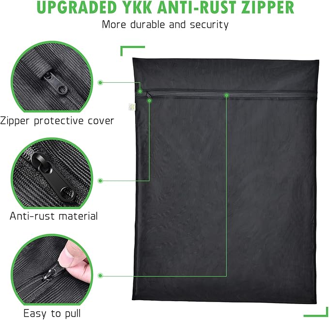 2 Pack Mesh Laundry Bags 24 x 32 inch Laundry Garment Bag Mesh Large Lingerie Wash Bags Zippered Garment Washing Net for Underwear Hosiery Blouse Sweater Dress Don't Drying, Melting 140-176℉