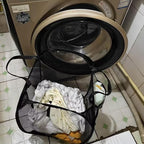 Collapsible Laundry Basket,Dirty Clothes Mesh Pop Up Hamper, Small Foldable Laundry Basket for Bathroom, Dorm, Travel Storage,Cruise Essentials Black