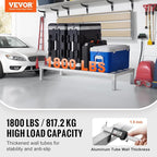 VEVOR Aluminum Dunnage Rack, 48” x 20” Commercial Food Floor Rack, 8” Off the Floor, 1800 lbs Capacity All-Welded Aluminum Storage Rack, for Storage in Restaurants, Kitchens, Garages and Vehicles