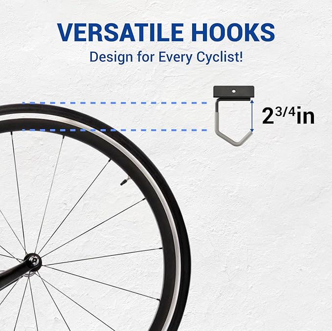 Yes4All Freestanding Bike Storage Rack, 300 Lbs 5 Levels Sturdy Steel Vertical Bike Rack, Bike Racks for Home and Garage Organizer, Indoor/Outdoor Bike Storage Rack