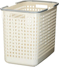 Like-it │SCB-5 │Daily use Inside or Outside. Movable Handles Make it Easy to Carry Around | Portable Large Basket for Kitchen, Laundry and Kids Room | 18.7 x 12.2 x 15.47 | White | 10.57 gal