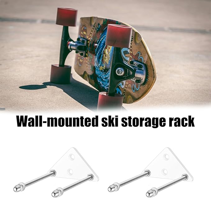 Multipurpose Home and Ski Boards Organizers Wall Mounted Display Storage Rack with Easy Use for Multiple Boards Wall Mounted Ski Holder