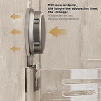 VOLPONE Shower Caddy Corner Suction Cup Shelf Corner No Drilling Bathroom Shower Organizer Storage Rack Adhesive (3-Pack, gray)