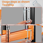10 Pack Pallet Rack Clip Universal Pallet Racking Beam Locking Horseshoe Safety Clips for Teardrop Upright Frame Columns Engagement for Warehouse Storage Safety