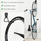 Housolution Bike Wall Mount with Fixed Hook, [4 Pack] Heavy Duty Bike Storage Rack, Bike Rack Vertical Stand for Garage - Easily Hang/Detach - with Screws Iron Bike Hanger Brackets
