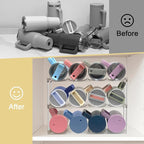 Stackable Water Bottle Organizer for Stanley 40oz Tumblers – Acrylic Water Bottle Holder for Cabinet, Pantry, Large Tumbler Organizer Storage Rack, Stanley Cup Storage, 2 Tier, Holds 8 Bottles
