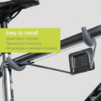 Delta Cycle 2 Bike Rack Garage - Foldable Bicycle Wall Mount Hanger with Storage Shelf Holds Up to 65 lbs