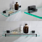 Kraus Ventus Bathroom Shelf, Matte Black Finish, KEA-17745MB