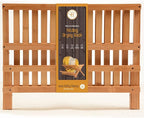 Dish Drying Rack - Bamboo Dish Rack for Kitchen Counter, Collapsible 2-Tier Wooden Drying Rack for Dishes, Plates, Cups, Utensils - Foldable Dish Drainer, Space-Saving Kitchen Drying Rack Organizer