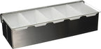 Winco Condiment Holder, 5 Compartment, S/S Base