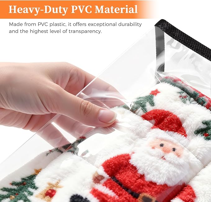 Clear Clothes Storage Bags, 8 Pack Closet Organizers and Under Bed Storage Containers, Foldable Moving Bags with Zippers for Comforter, Blanket, Bedding, Duvet, PVC Packing Bags 60L